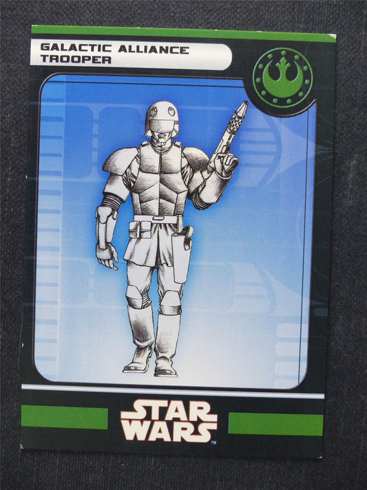 Galactic Alliance Trooper 32/60 - Star Wars Miniatures Spare Cards #9T