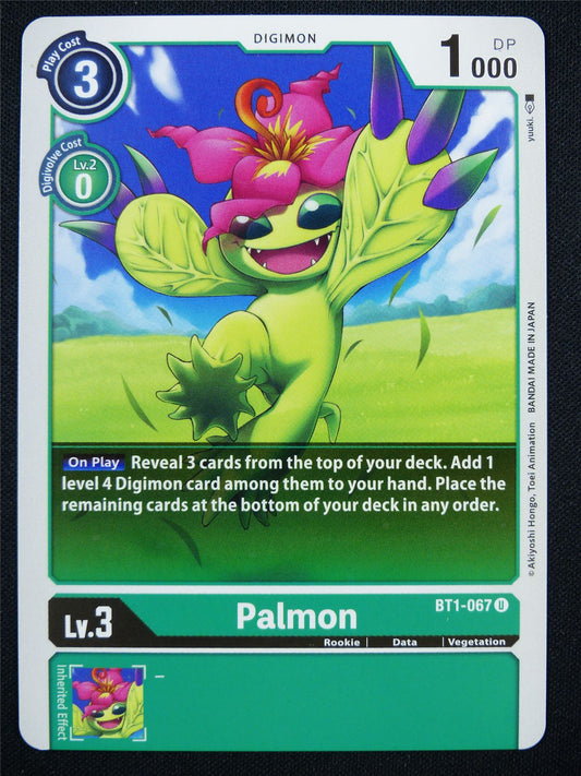 Palmon BT1-067 U - Digimon Card #17N