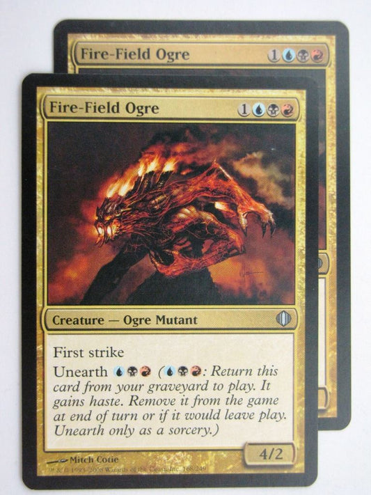 MTG Magic Cards: FIRE-FIELD OGRE x2 # 27D39