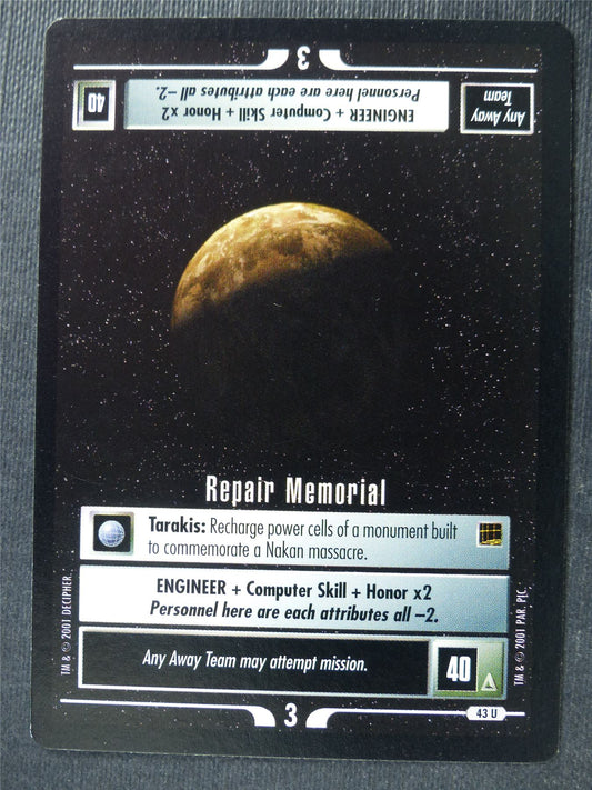 Repair Memorial - Star Trek Card #4UY