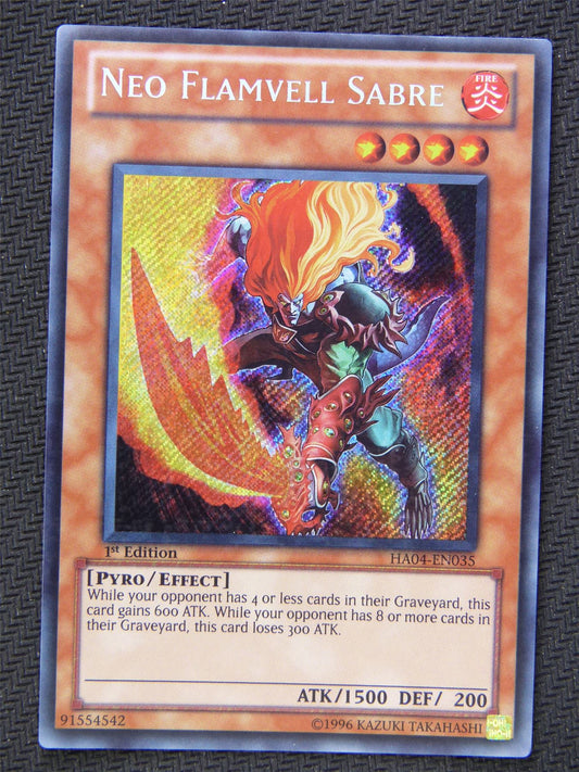 Neo Flamvell Sabre HA04 - Secret Rare - Yugioh Card #63F