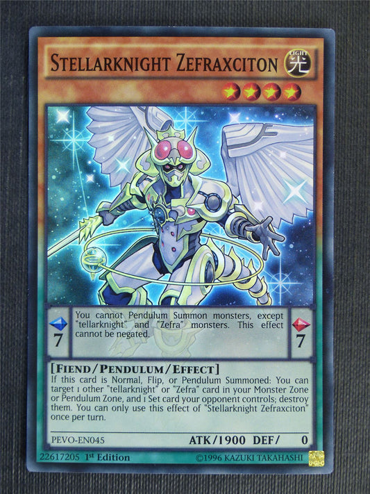 Stellarknight Zefraxciton PEVO Super Rare - 1st ed - Yugioh Cards #VK