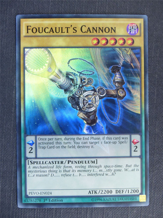 Foucault's Cannon PEVO Super Rare - 1st ed - Yugioh Cards #2S7