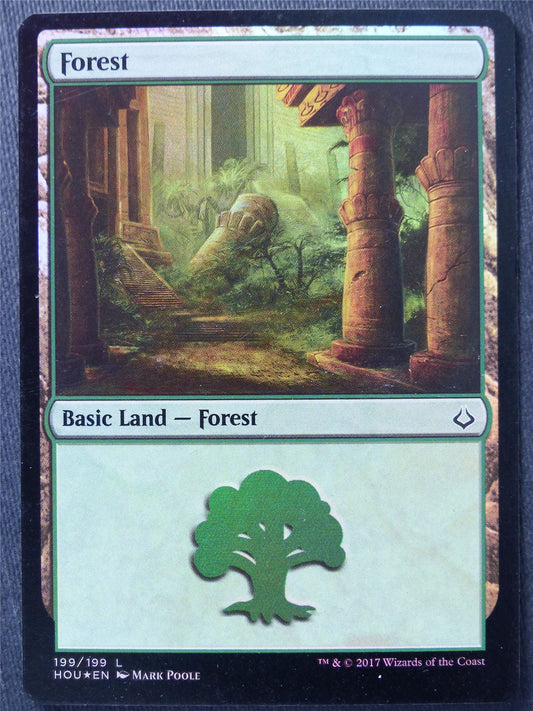 Forest 199/199 Foil - Mtg Magic Cards #DZ