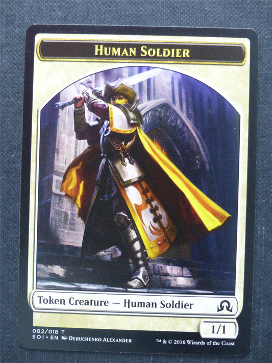 Human Soldier Token - Mtg Magic Card #96