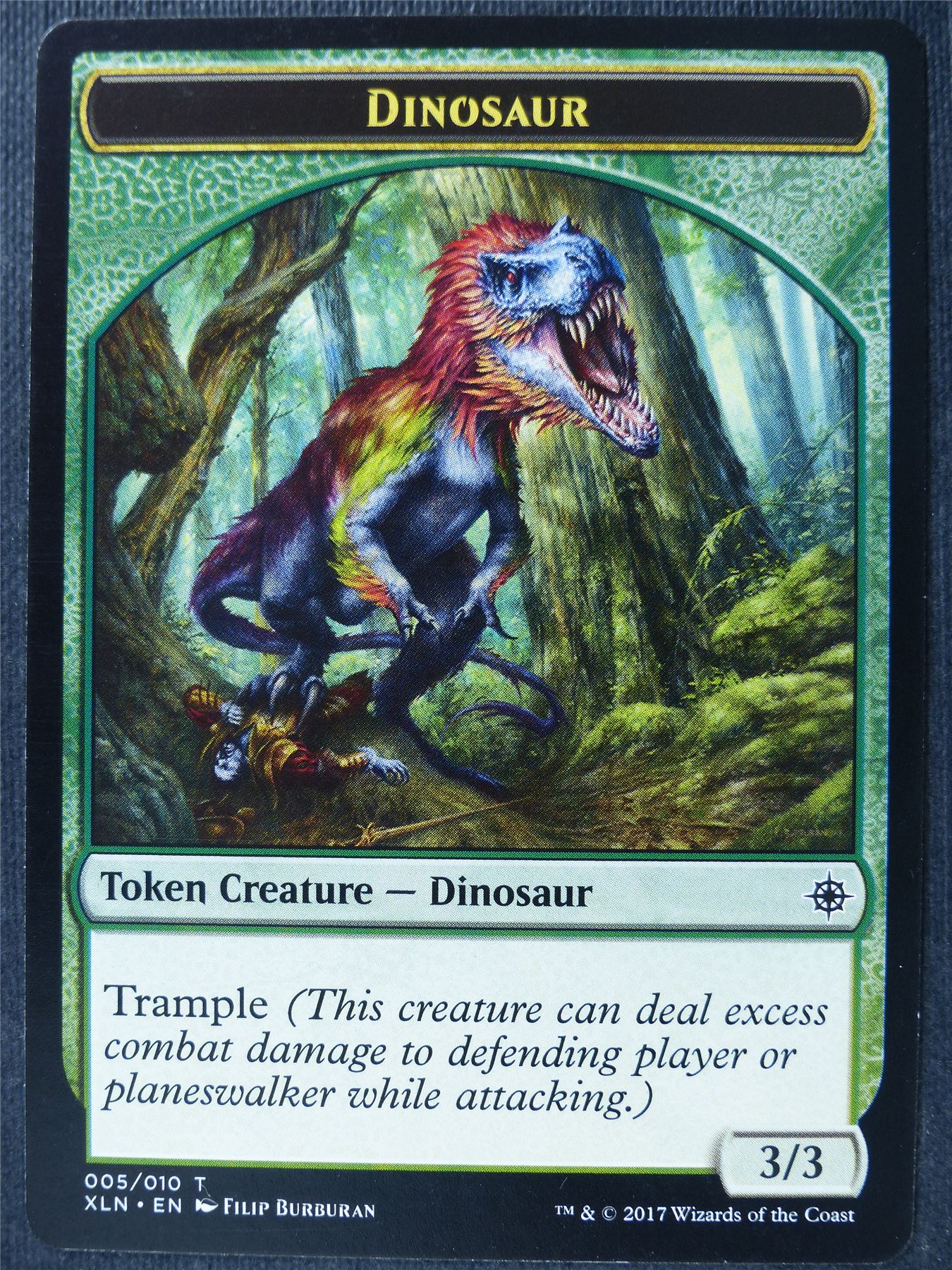 Dinosaur Token - Mtg Card #3U2