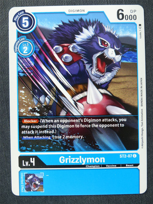 Grizzlymon ST2-07 C - Digimon Cards #UG