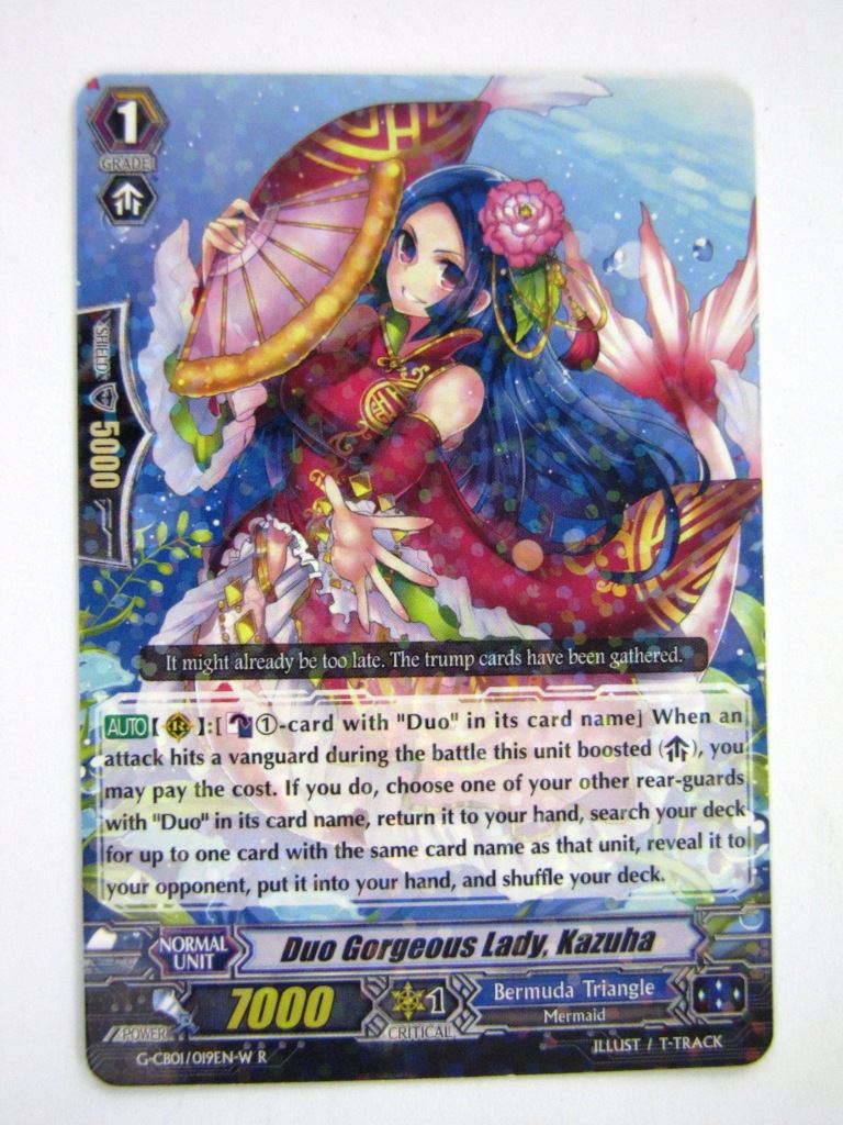 Vanguard Cards: DUO GORGEOUS LADY, KAZUHA G-CB01 R # 7G57