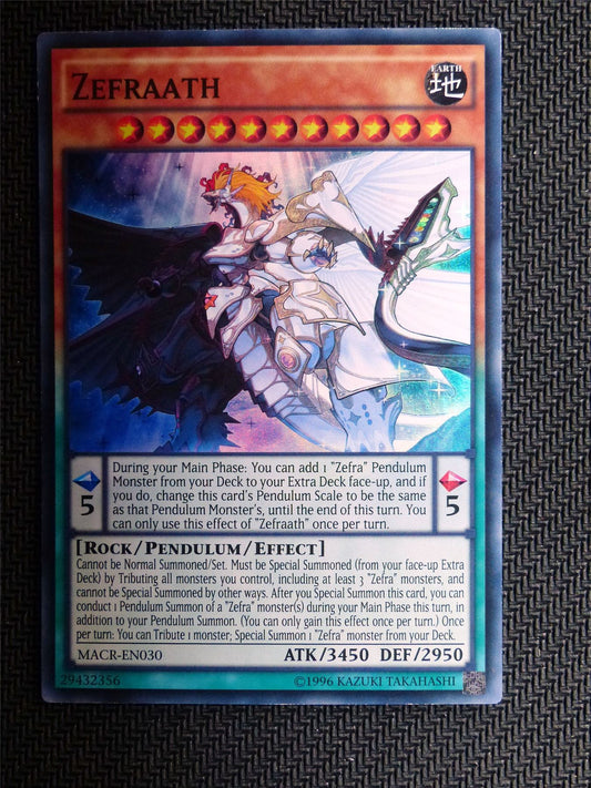 Zefraath - MACR - Super Rare - Yugioh Card # 1H1