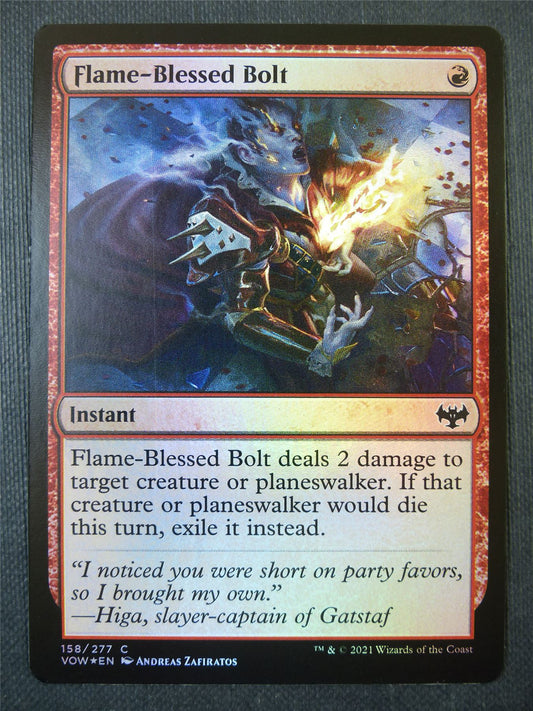 Flame-Blessed Bolt Foil - Mtg Card #99V