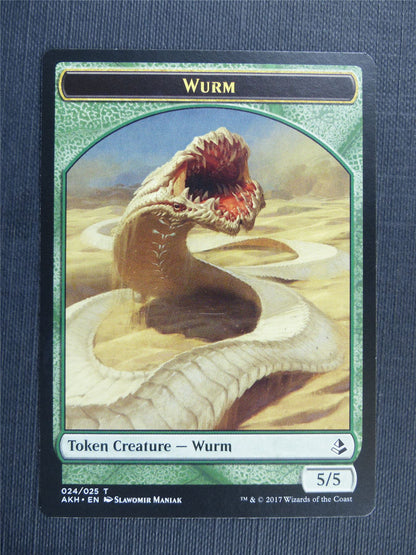 Unwavering Initiate / Wurm - Token - Mtg Magic Cards #306