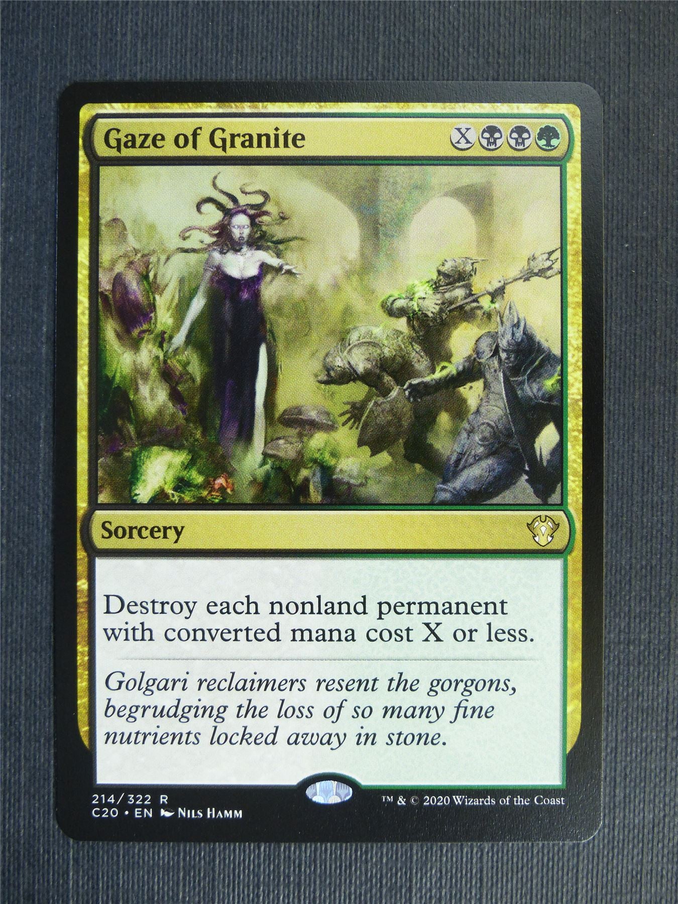 Gaze of Granite - C20 - Mtg Card