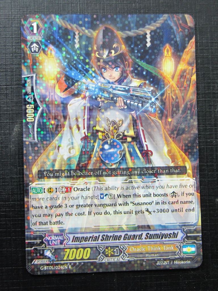 Vanguard Cards: IMPERIAL SHRINE GUARD SUMIYOSHI G-BT05 R # F10