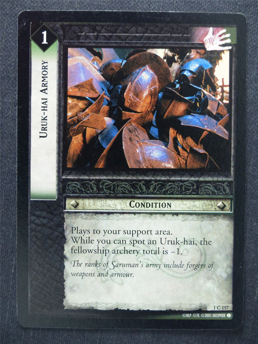 Uruk-Hai Armory 1 C 157 - LotR Cards #SO