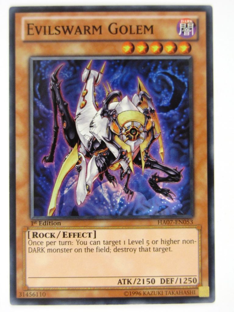 Yugioh Cards: EVILSWARM GOLEM HA07 SUPER RARE # 21F95