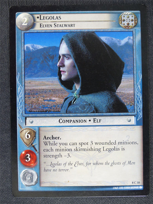 Legolas 8 C 10 - played - LotR cards #CN