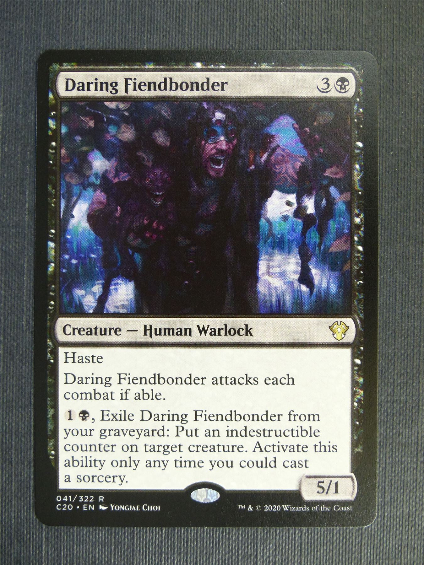 Daring Fiendbonder - C20 - Mtg Card