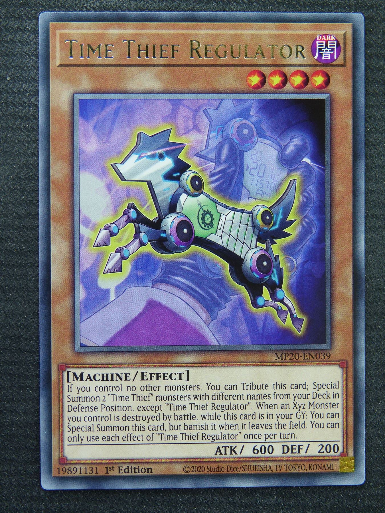 Time Thief Regulator MP20 Rare - 1st ed - Yugioh Card #8S7