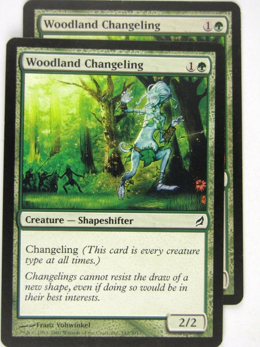 MTG Magic: the Gathering Cards: Woodland Changeling x2: LRW