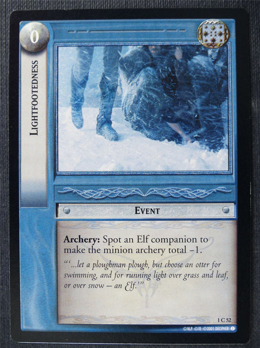 Lightfootedness 1 C 52 - LotR Card #4AG