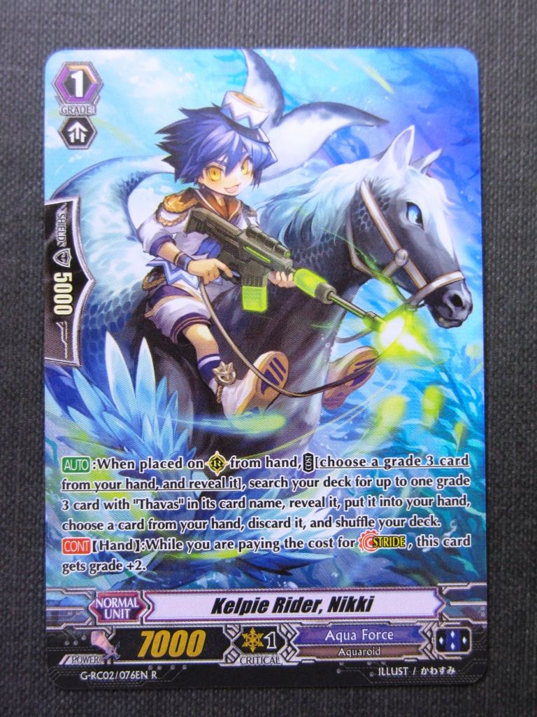 Kelpie Rider Nikki G-RC02 R - Vanguard Cards # 7C80