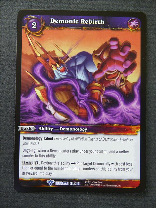 Demonic Rebirth - Rare - World Of Warcraft #1NW