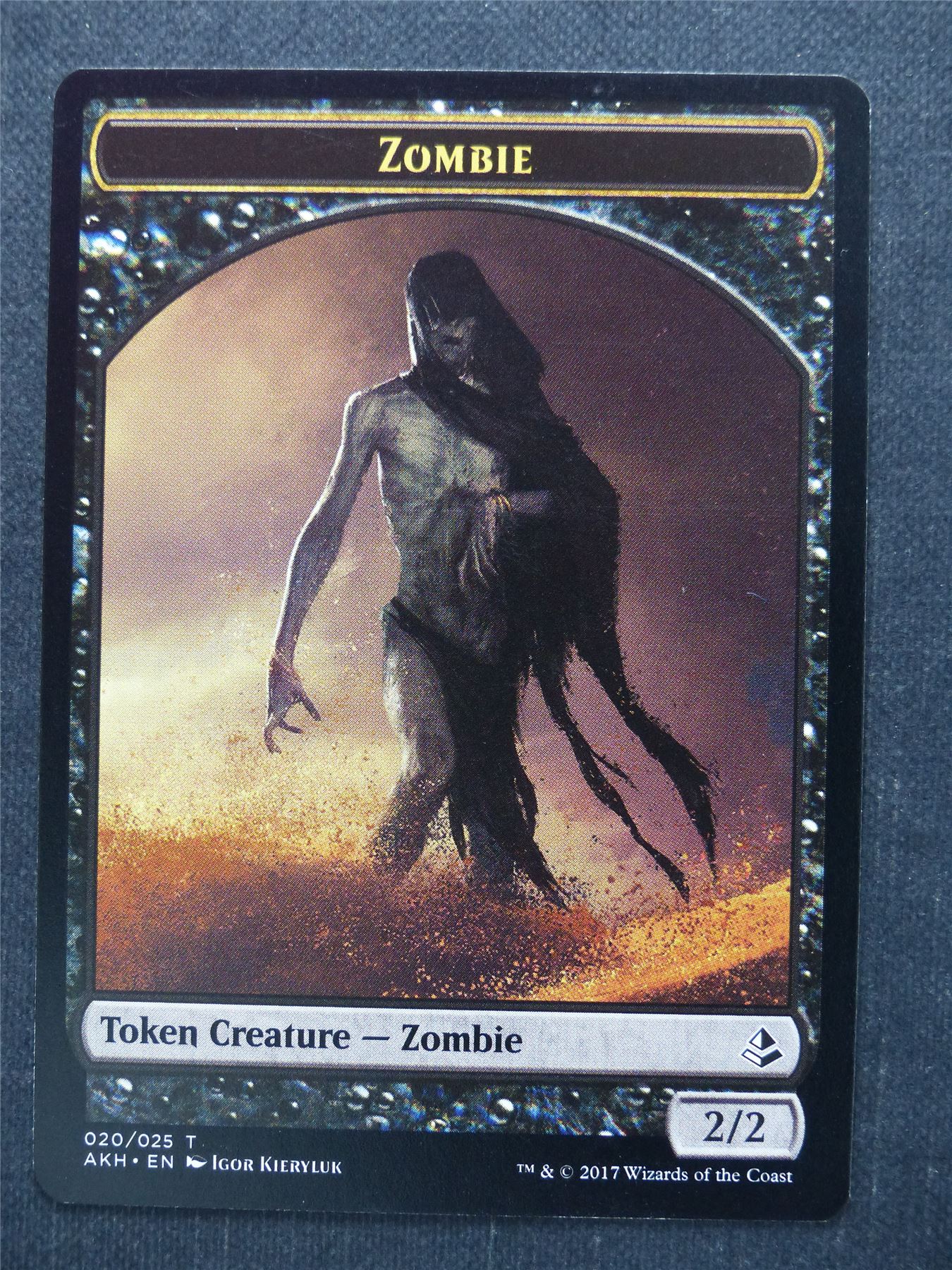 Zombie Token - Mtg Magic Card #9M