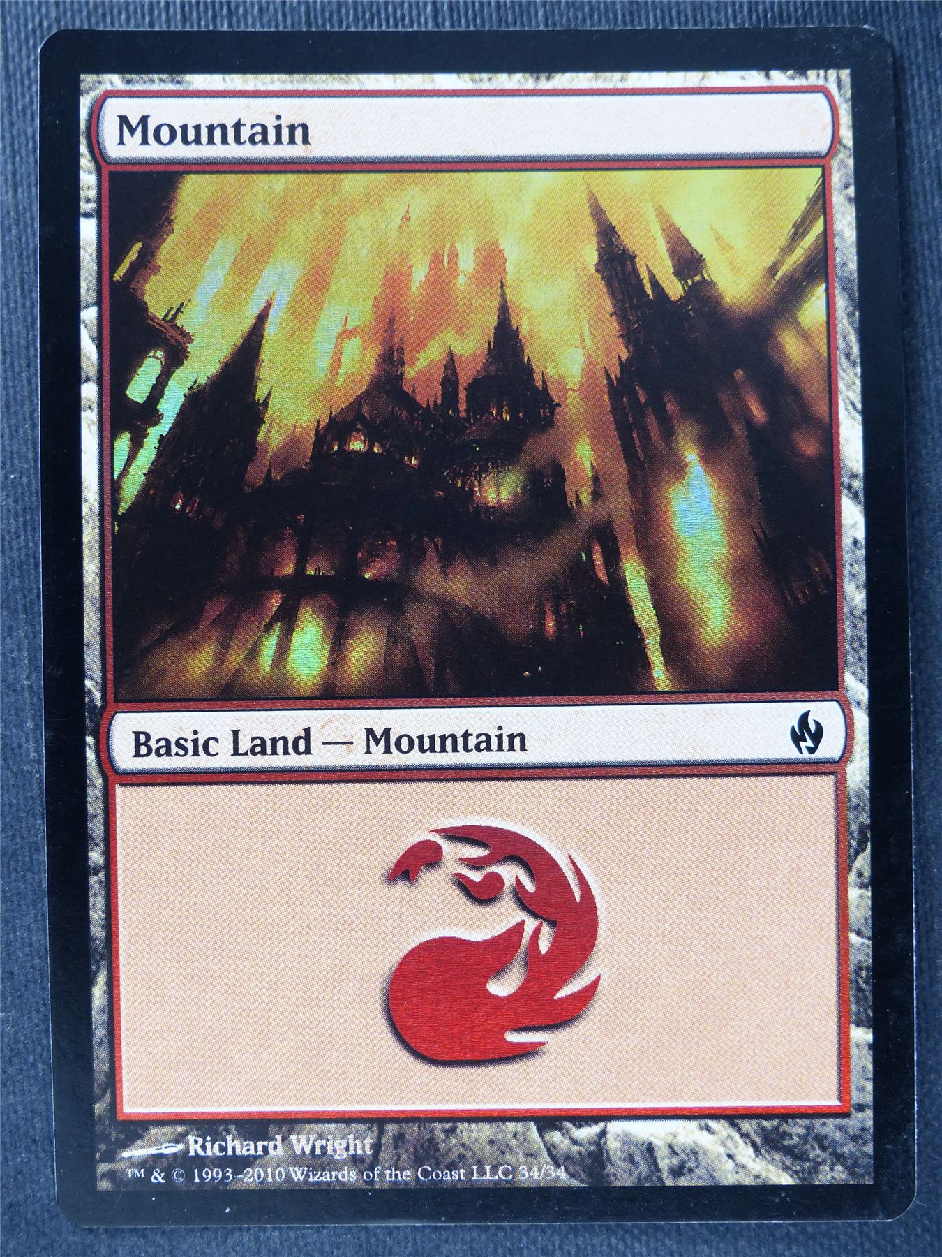 Mountain 34/34 Foil - Mtg Magic Cards #QS