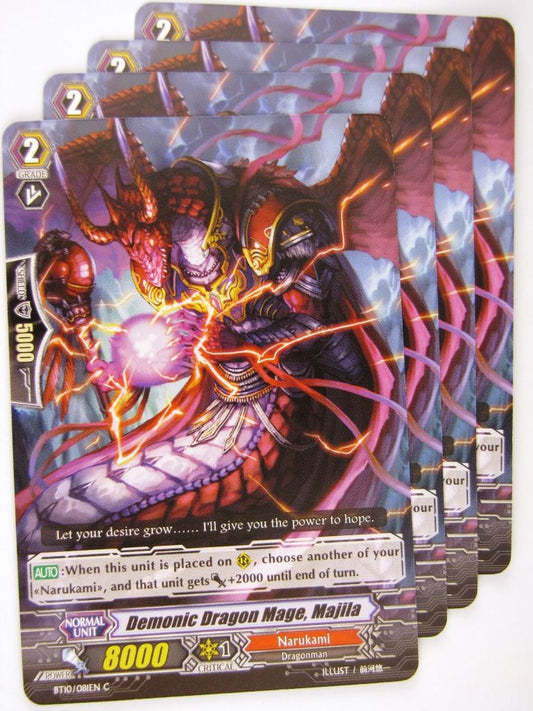 Cardfight!! Vanguard Cards: DEMONIC DRAGON MAGE, MAJILA x4 BT10