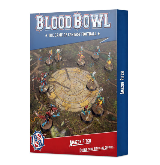 Amazon Pitch - Double-Sided Pitch And Dugouts - Warhammer Blood Bowl #1EF