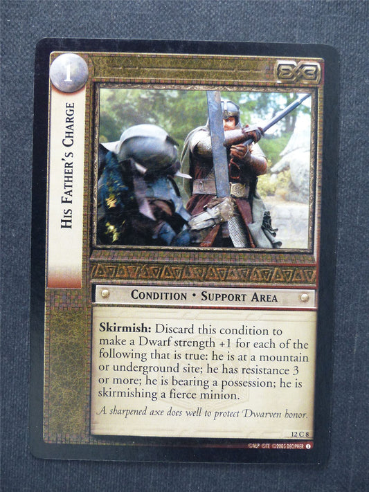 His Father's Charge 12 C 8 - LotR Cards #ND