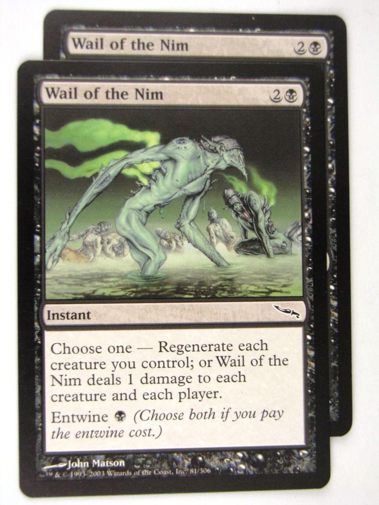 MTG Magic: the Gathering Cards: WAIL OF THE NIM x2: MRD