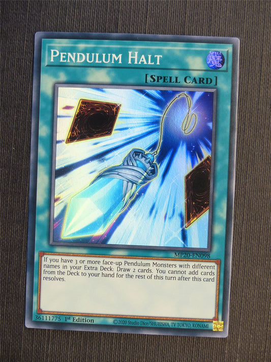 Pendulum Halt MP20 Super Rare - 1st ed - Yugioh Cards #693