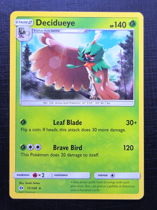 Pokemon Cards: DECIDUEYE 11/149 # 24J60