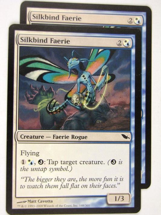 MTG Magic: the Gathering Cards: SILKBIND FAERIE x2: SHM
