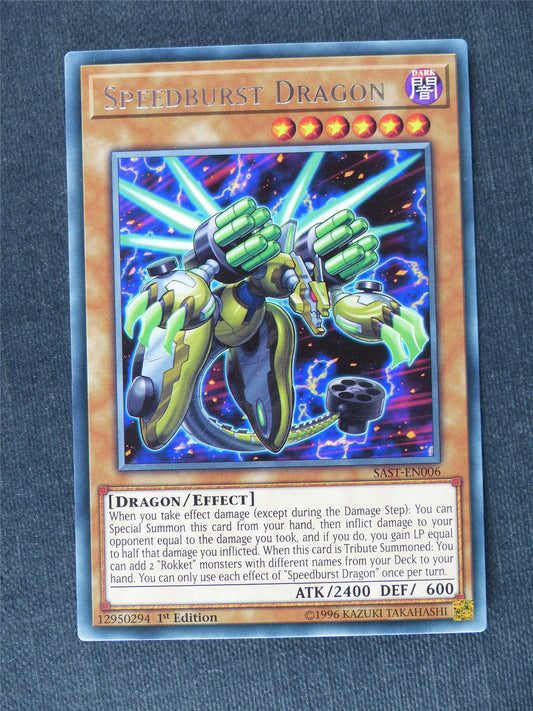 Speedburst Dragon SAST Rare - 1st ed - Yugioh Cards #UZ