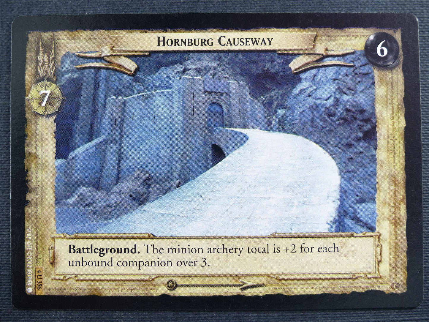 Hornburg Causeway 4 U 356 - LotR Cards #2SF