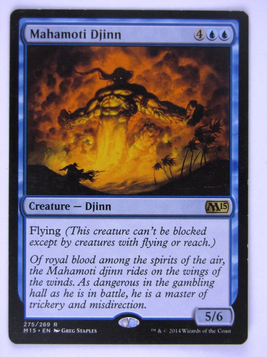 MTG Magic Played Cards: MAHAMOTI DJINN # 18F66