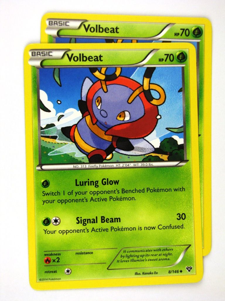 Pokemon Cards: VOLBEAT 8/146 x2: X & Y