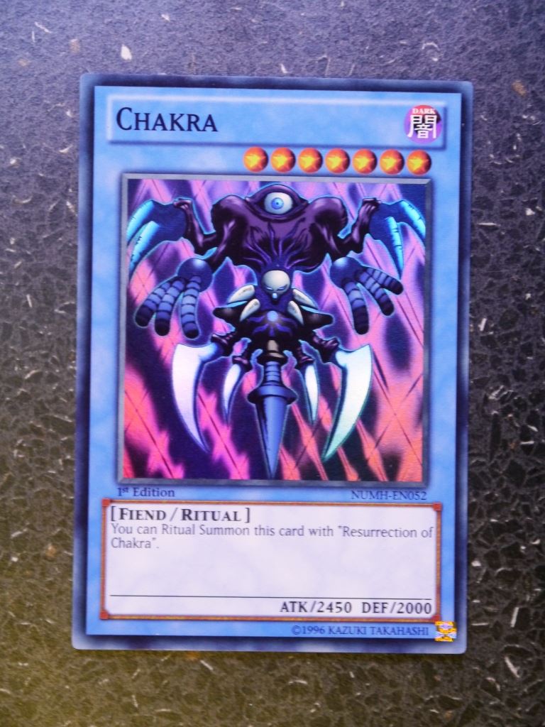 Yugioh cards:CHAKRA NUMH  SUPER  RARE # J25