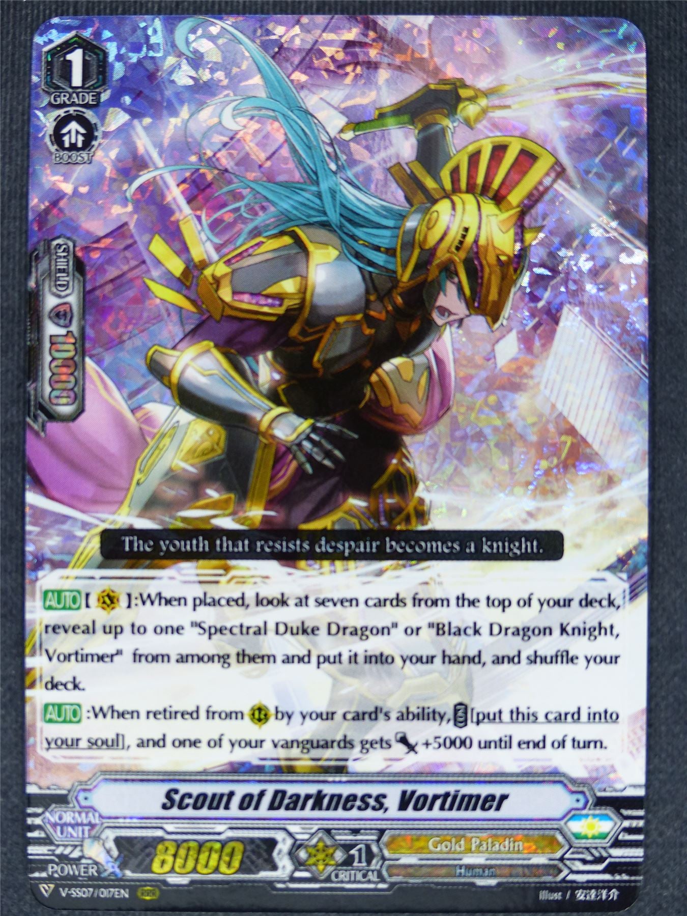 Scout of Darkness Vortimer V-SS07 RRR - Vanguard Cards #IC