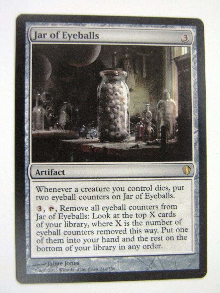 MTG Magic Played Cards: JAR OF EYEBALLS # 6D19