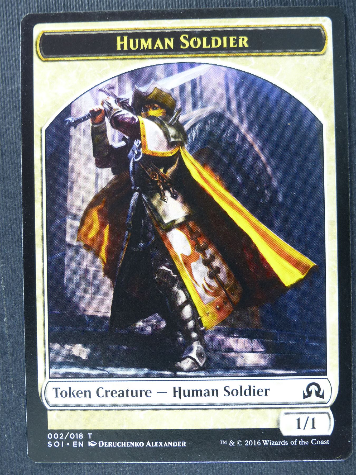Human Soldier Token - Mtg Magic Cards #1Q3