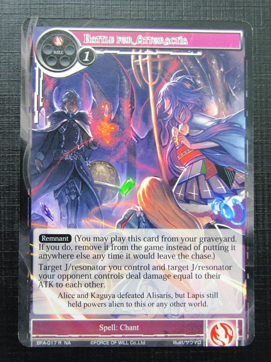 Force of Will Cards: BATTLE OF ATTORACTIA NA # 15G64