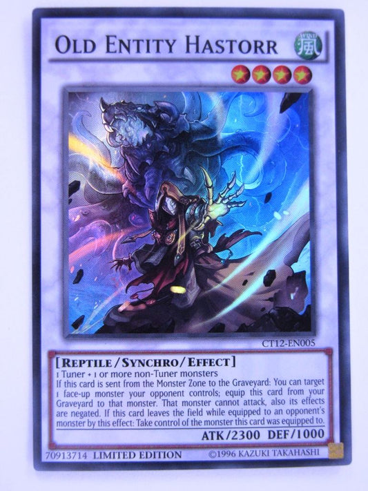 Yugioh Cards: OLD ENTITY HASTORR CT12 SUPER RARE # 1H97