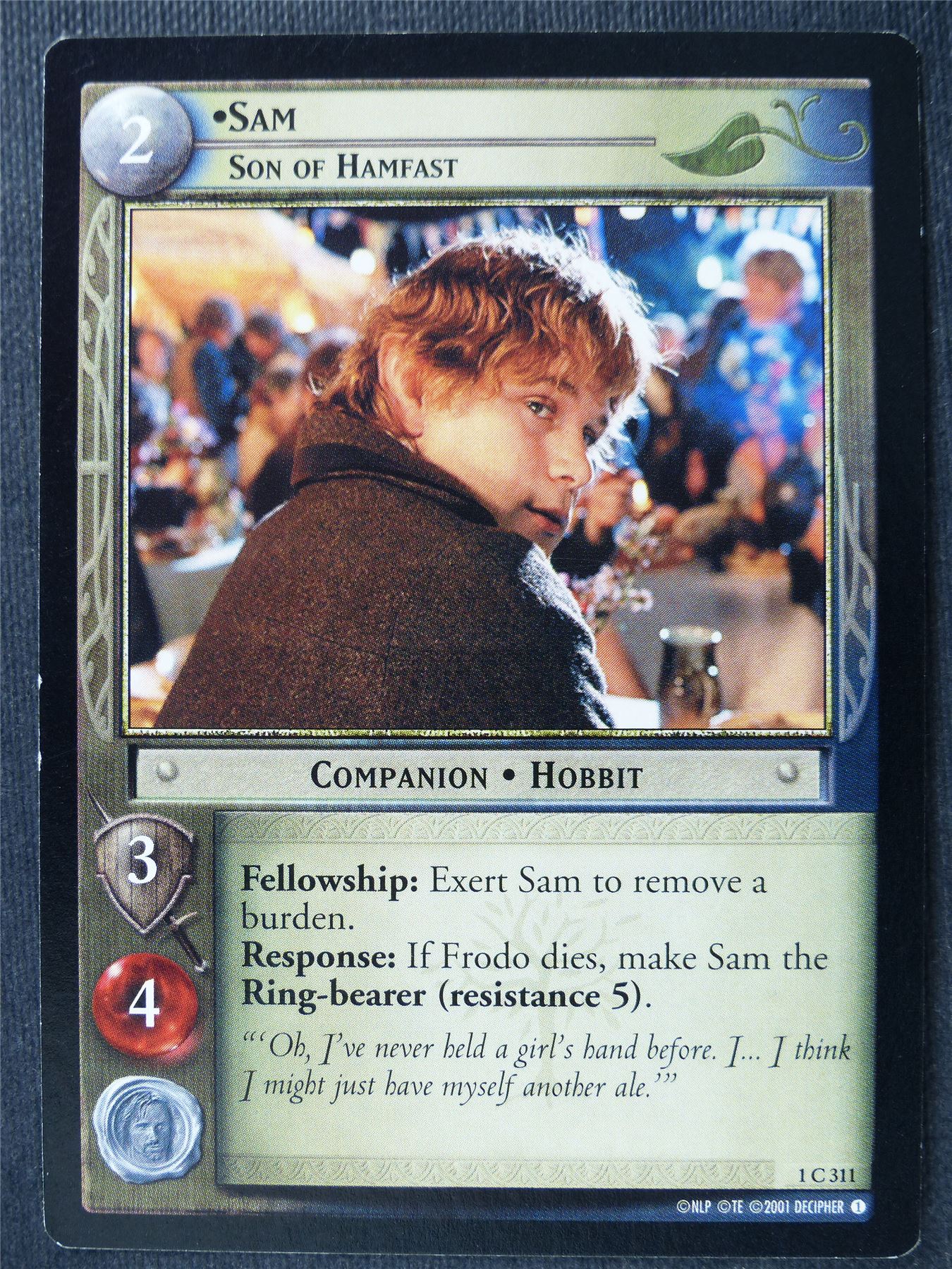 Sam 1 C 311 - LotR Card #4BZ