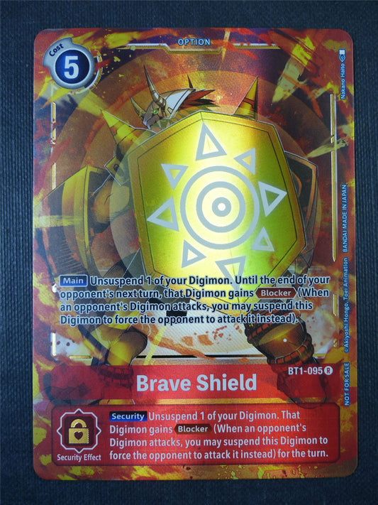 Brave Shield BT1-095 R alt art - Digimon Card #1YA