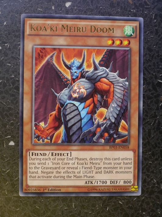 Yugioh Cards: KOA'KI MEIRU DOOM BP03 RARE # 4B22