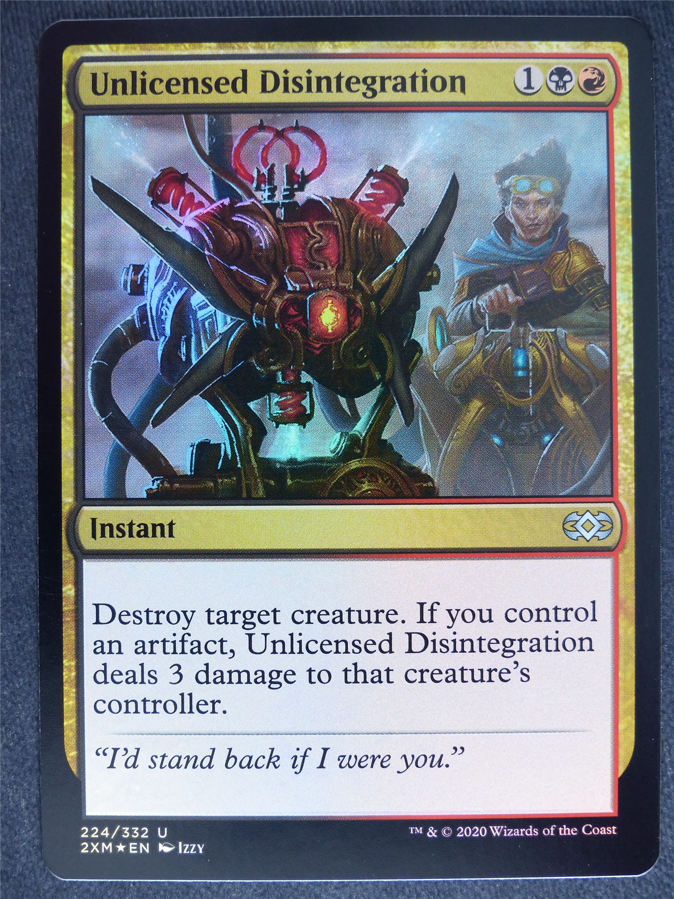 Unlicensed Disintegration Foil - Double Masters - Mtg Magic Cards #3E