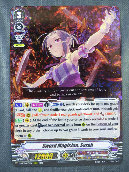 Sword Magician Sarah D-VS05 RRR - Vanguard Card #7J8